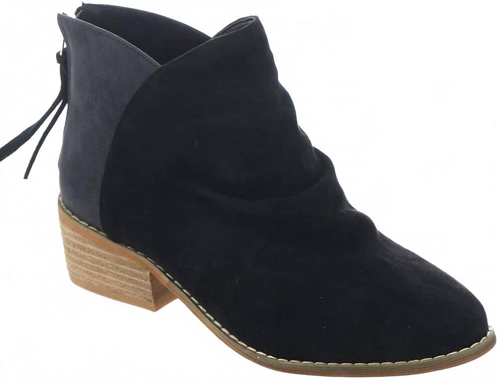 NEW CORKYS FOOTWEAR women's sis round toe chelsea casual boots in black